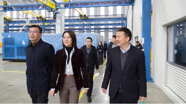 慈溪市副市长率考察团莅临宁波蜜桃视频成人网站压缩机公司调研