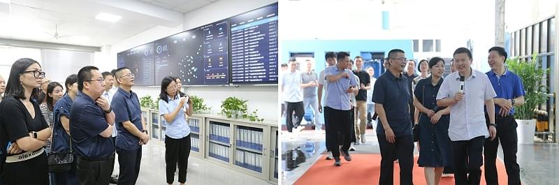 临平政协考察团莅临宁波蜜桃视频成人网站调研指导