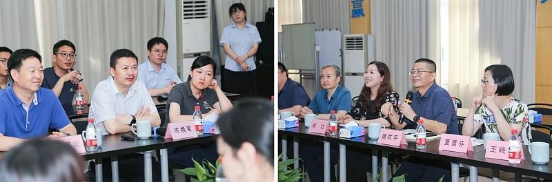 临平政协考察团对话宁波蜜桃视频成人网站创始人岑焕军